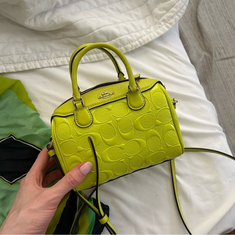 Green coach purse